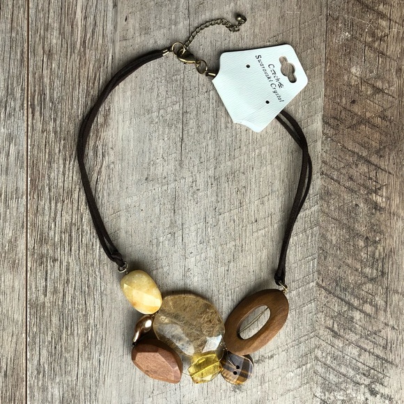 Natural Elements Radiant Necklace, Boho, Healing Crystal, Wedding Guest - Picture 3 of 8